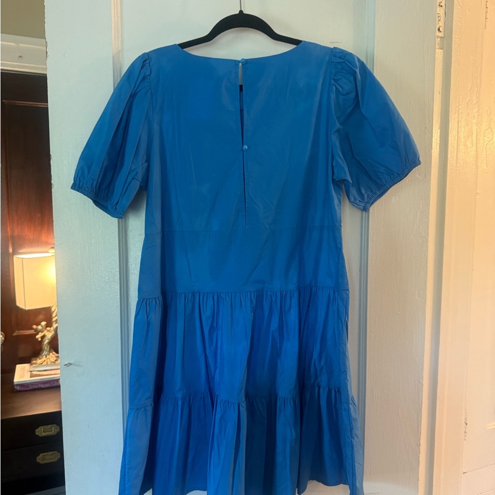 Tart Vibrant Blue Gathered Sleeve Top - Picture 2 of 3